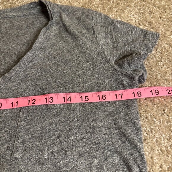 Madewell Women's Whisper Cotton V Neck Short Sleeve T Shirt Gray Size XS #142 - Picture 6 of 7